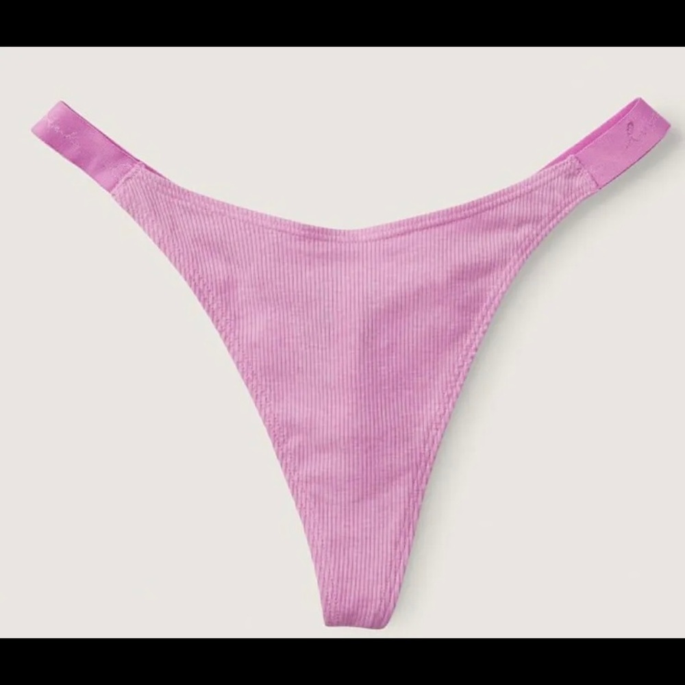 Victorias Secret Pink Panties High leg Logo
Thong Panty Pink Thrill VS XLarge